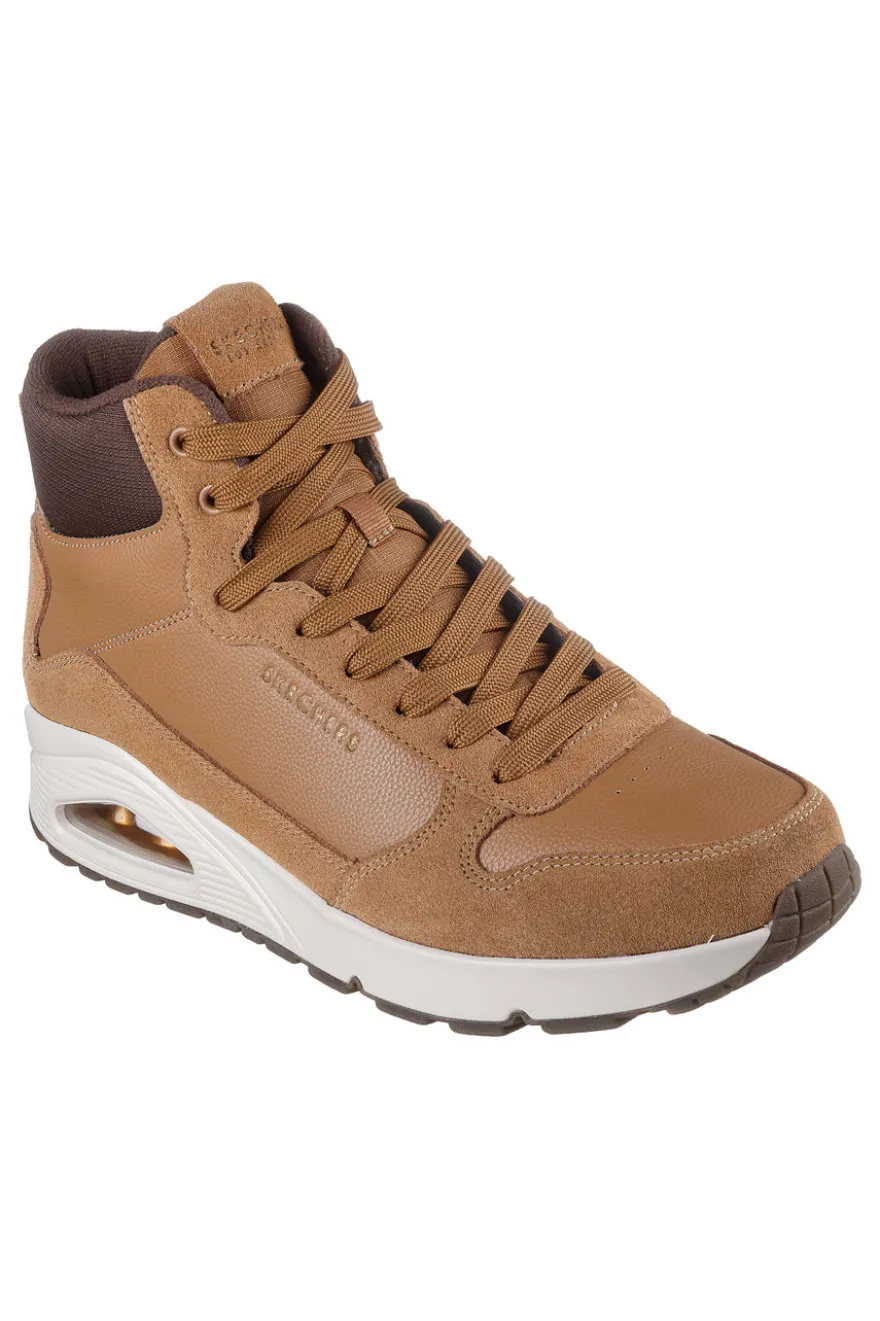 Sneakers Alte Marroni Skechers Uno Stacre Mid