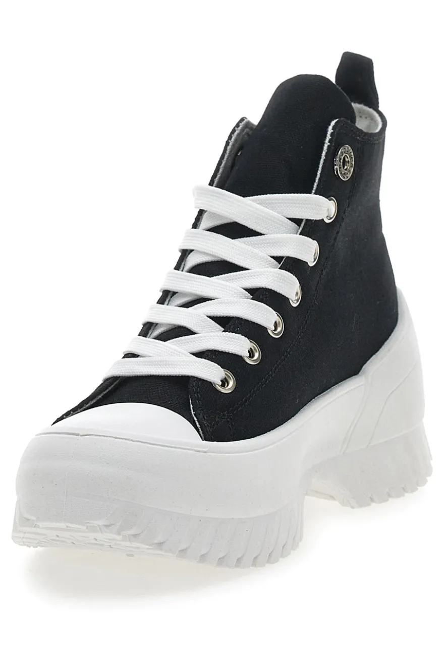 Sneakers Alte Nere con Platform Bianco FREDDY FY7602