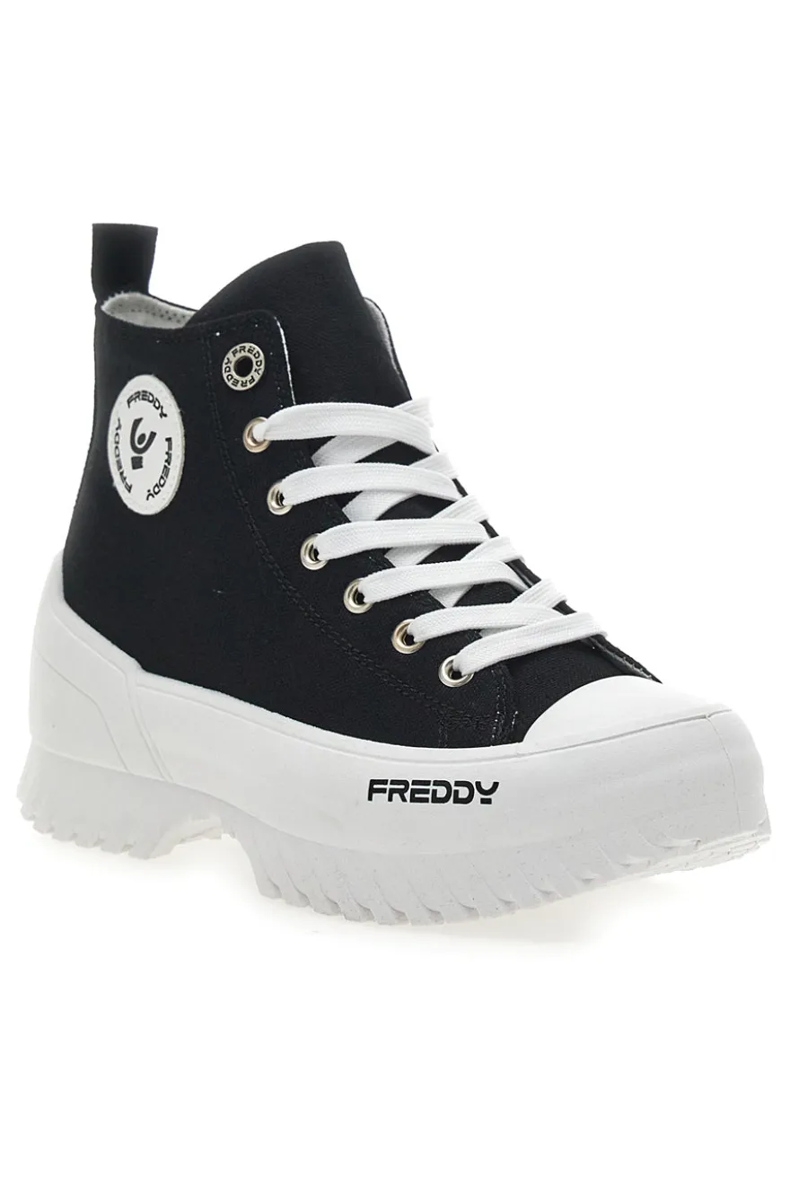 Sneakers Alte Nere con Platform Bianco FREDDY FY7602