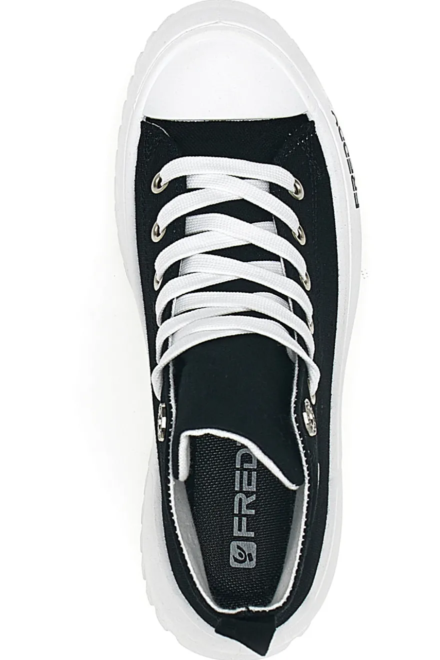 Sneakers Alte Nere con Platform Bianco FREDDY FY7602