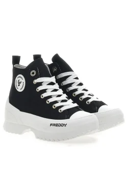 Sneakers Alte Nere con Platform Bianco FREDDY FY7602