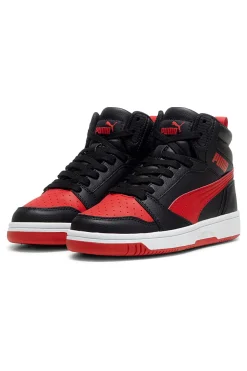 Sneakers Alte Nere e Rosse Puma Rebound V6 mid