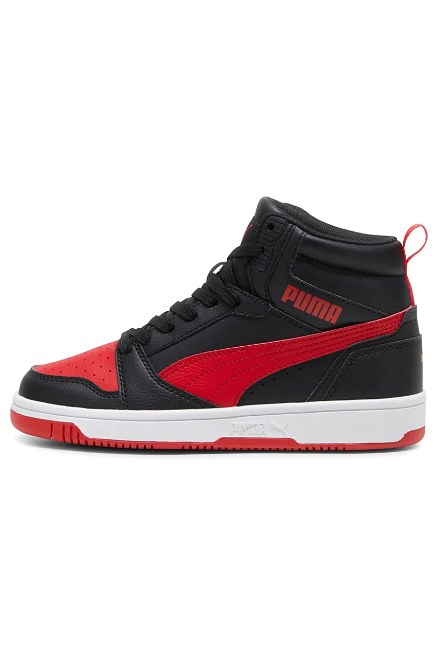 Sneakers Alte Nere e Rosse Puma Rebound V6 mid
