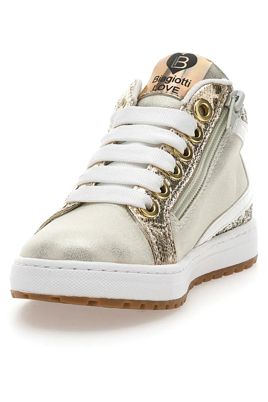 Sneakers alte oro con glitter e stelle Laura Biagiotti AG1751016519