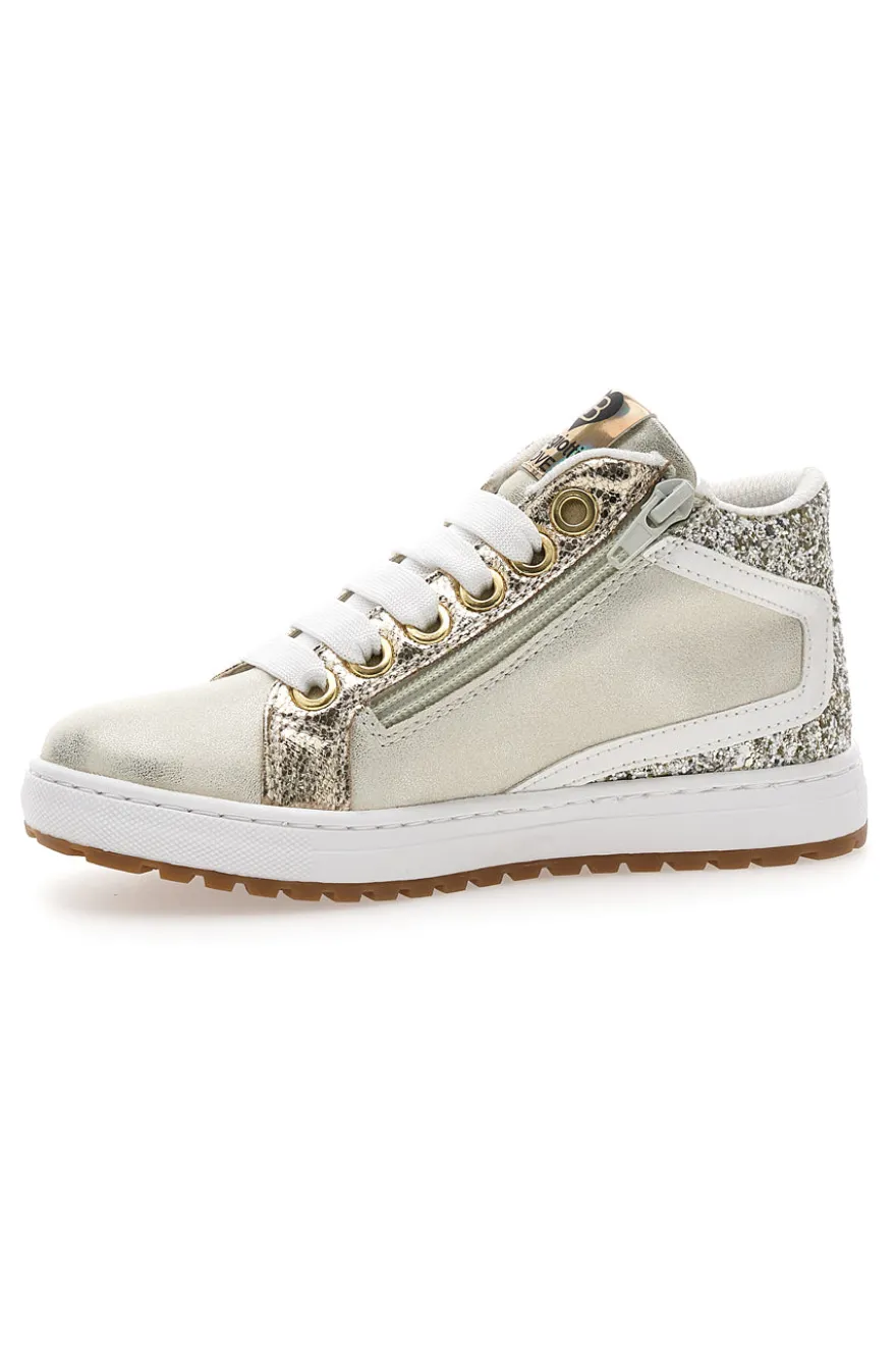Sneakers alte oro con glitter e stelle Laura Biagiotti AG1751016519