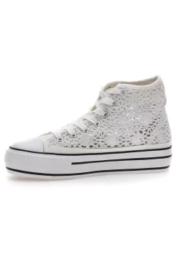 Sneakers Alte Pizzo Bianche Energy 110