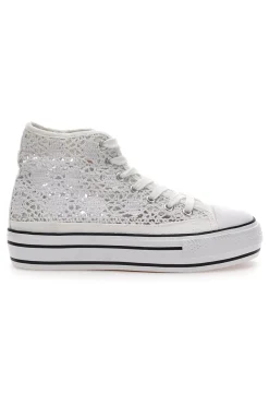 Sneakers Alte Pizzo Bianche Energy 110
