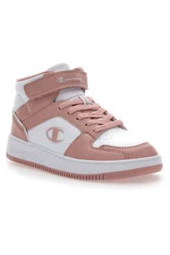 Sneakers Alte Rosa e Bianche Champion Rebound 2.0 Mid