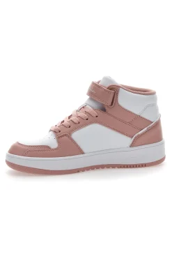 Sneakers Alte Rosa e Bianche Champion Rebound 2.0 Mid