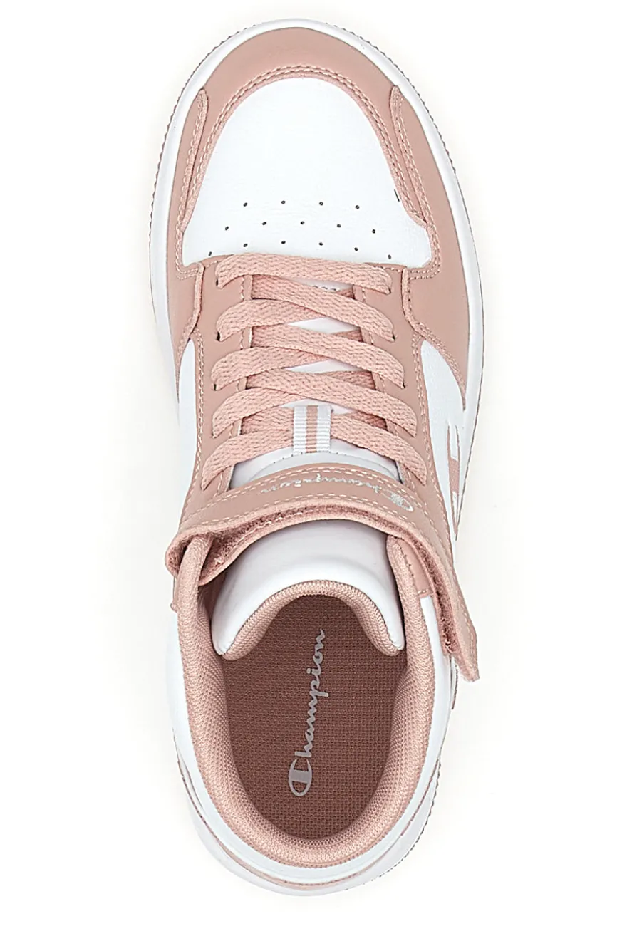 Sneakers Alte Rosa e Bianche Champion Rebound 2.0 Mid
