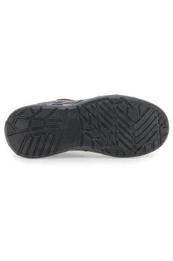 Sneakers antinfortunistiche grigie in pelle Black shoot YL-5068-B S1P