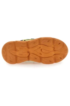 Sneakers Arancione con Dettagli Neri e Velcro PITT KIDS K191562
