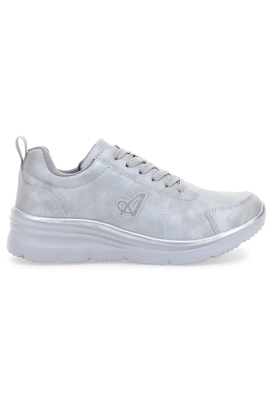 Sneakers argento con dettagli metallizzati e suola comfort Australian AU32W504