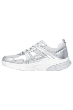 Sneakers argento con inserti in mesh Skechers Bobs Vamos