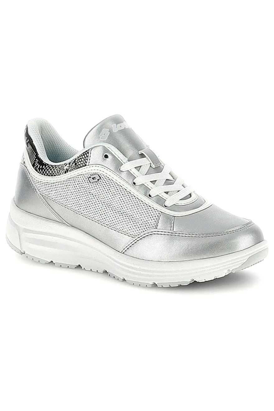 Sneakers argento con inserti animalier Lotto LOVE RIDE AMF VIII PHY W