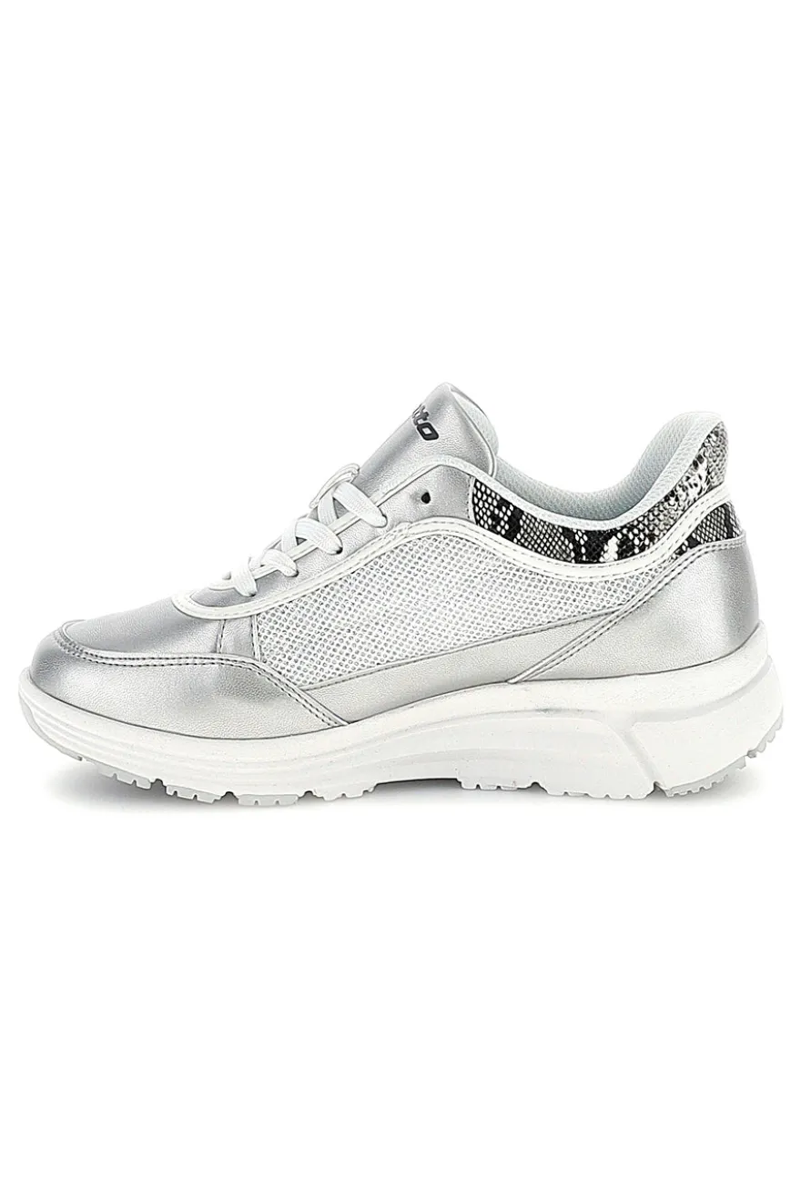 Sneakers argento con inserti animalier Lotto LOVE RIDE AMF VIII PHY W