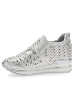 Sneakers Argento con Platform Dame Rose 851201