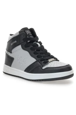 Sneakers Argento e Nere Mid-Cut Everlast 716
