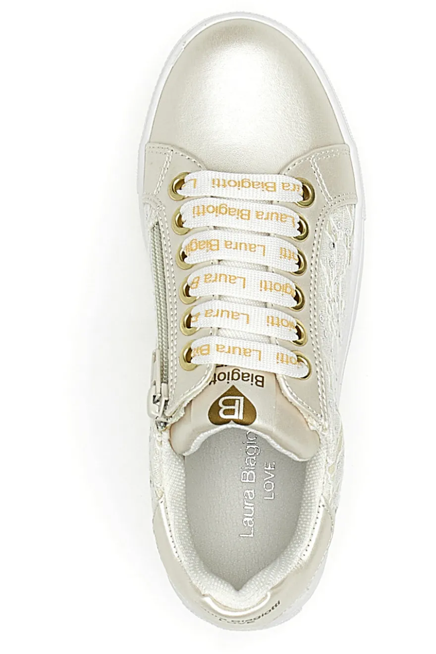 Sneakers Avorio Con Platform Laura Biagiotti 8321