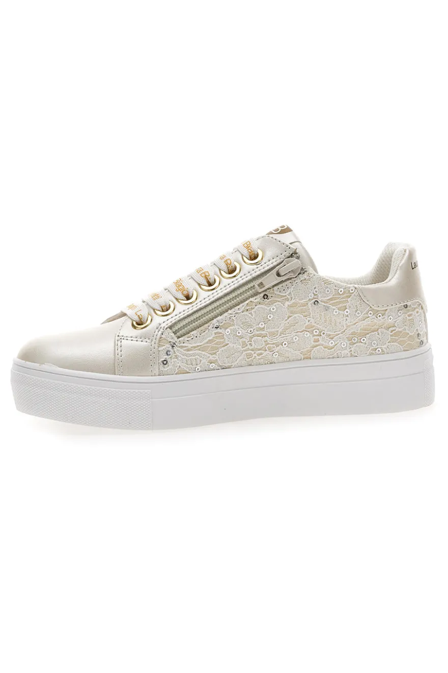Sneakers Avorio Con Platform Laura Biagiotti 8321