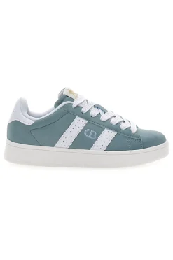 Sneakers Azzurre con Bande Laterali Bianche COTTON BELT CAMP NYC SD