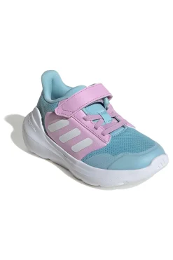 Sneakers azzurre e lilla traspiranti con strappo Adidas Tensaur Run 3.0 EL C