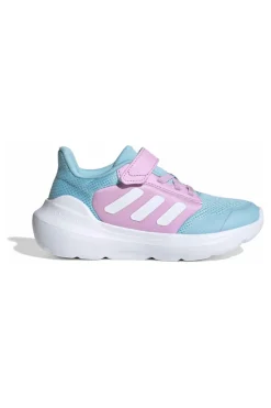 Sneakers azzurre e lilla traspiranti con strappo Adidas Tensaur Run 3.0 EL C