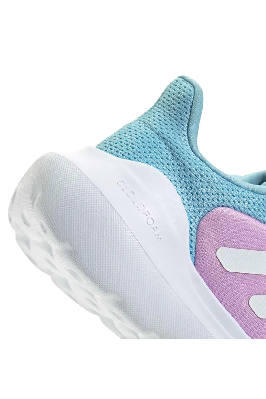 Sneakers azzurre e lilla traspiranti con strappo Adidas Tensaur Run 3.0 EL C