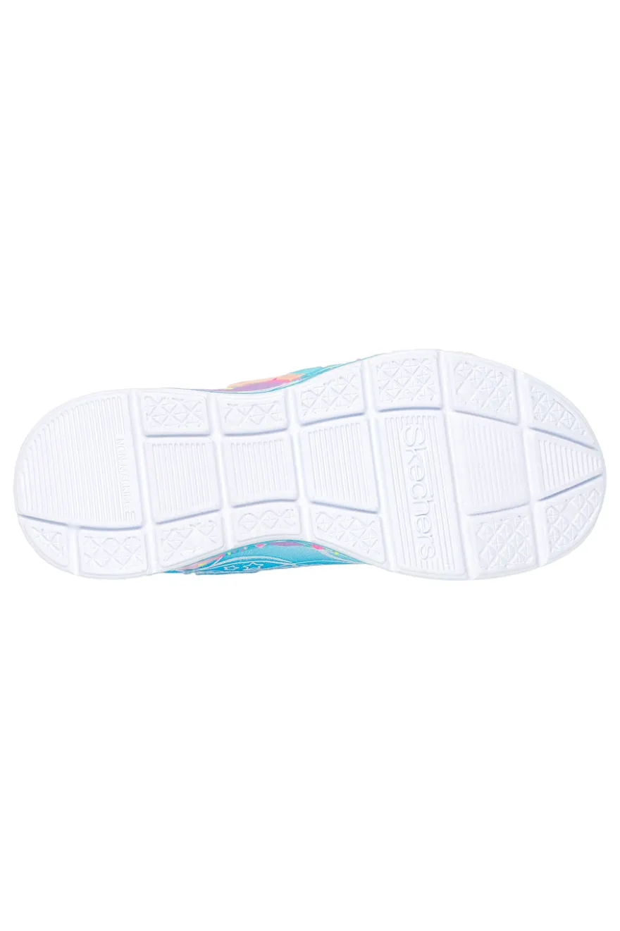 Sneakers Azzurre e Rosa Con Luci Skechers S-Lights Mermaid Dreams