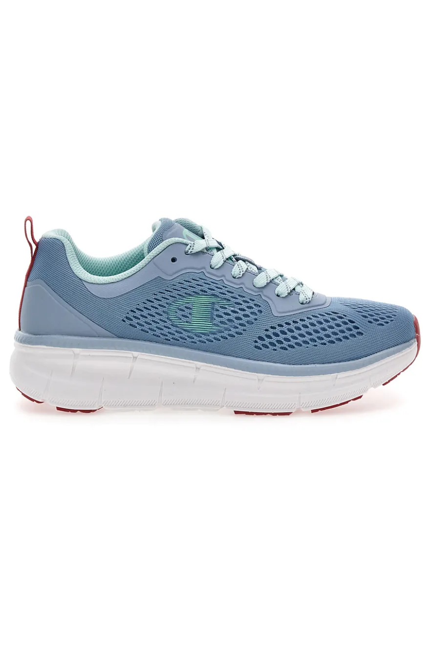 Sneakers Azzurre In Mesh Champion Low Cut Shoe Foxy II