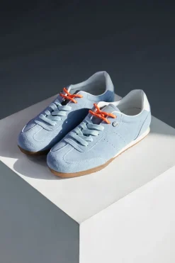 Sneakers azzurre in vera pelle con doppi lacci Pittarello Capsule BT251278010