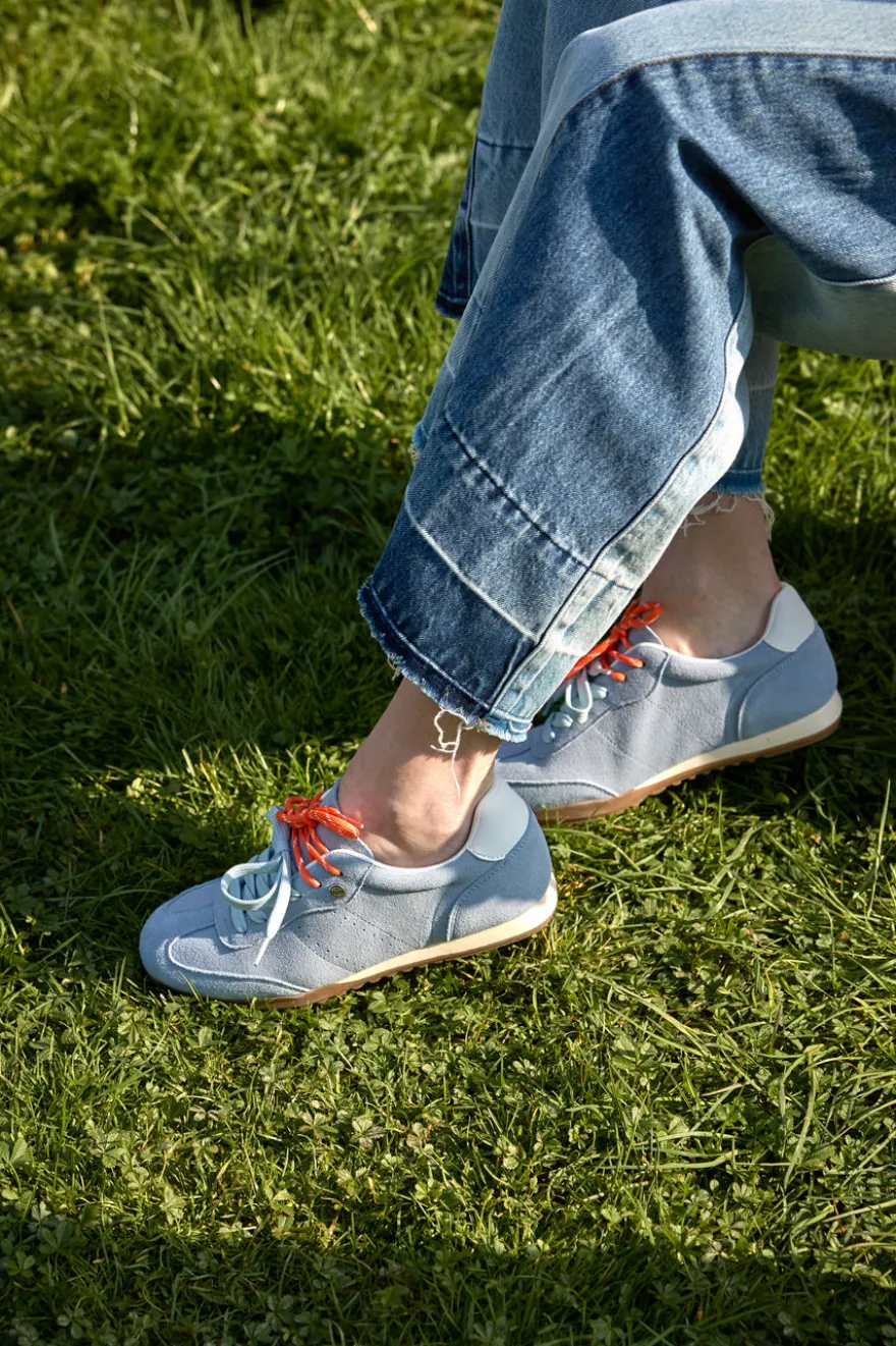 Sneakers azzurre in vera pelle con doppi lacci Pittarello Capsule BT251278010