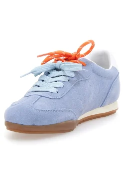 Sneakers azzurre in vera pelle con doppi lacci Pittarello Capsule BT251278010