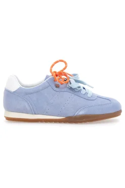 Sneakers azzurre in vera pelle con doppi lacci Pittarello Capsule BT251278010