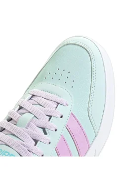 Sneakers azzurre pastello con dettagli lilla Adidas Breaknet 3 J