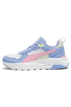 Sneakers azzurre rosa e bianche Puma Trinity 2 Lt Jr