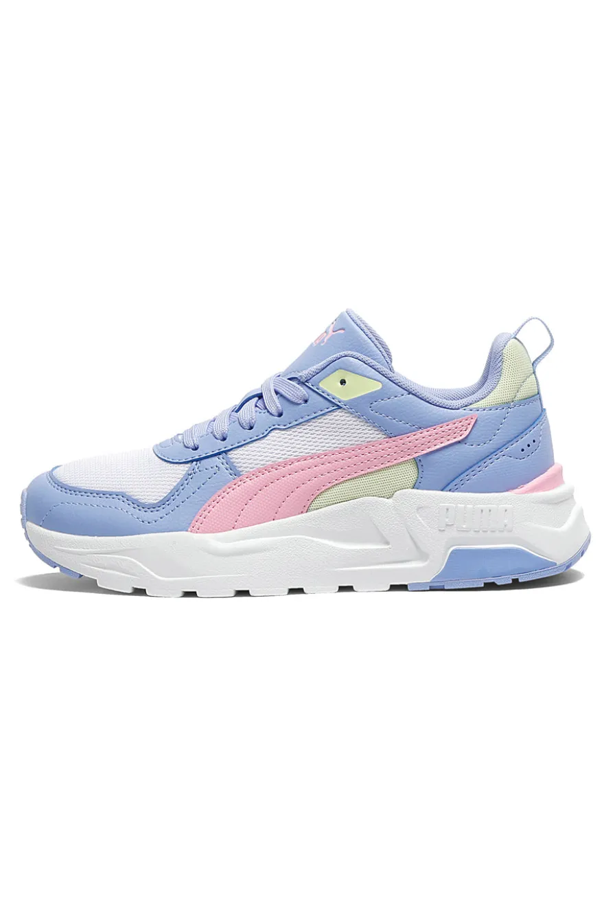 Sneakers azzurre rosa e bianche Puma Trinity 2 Lt Jr