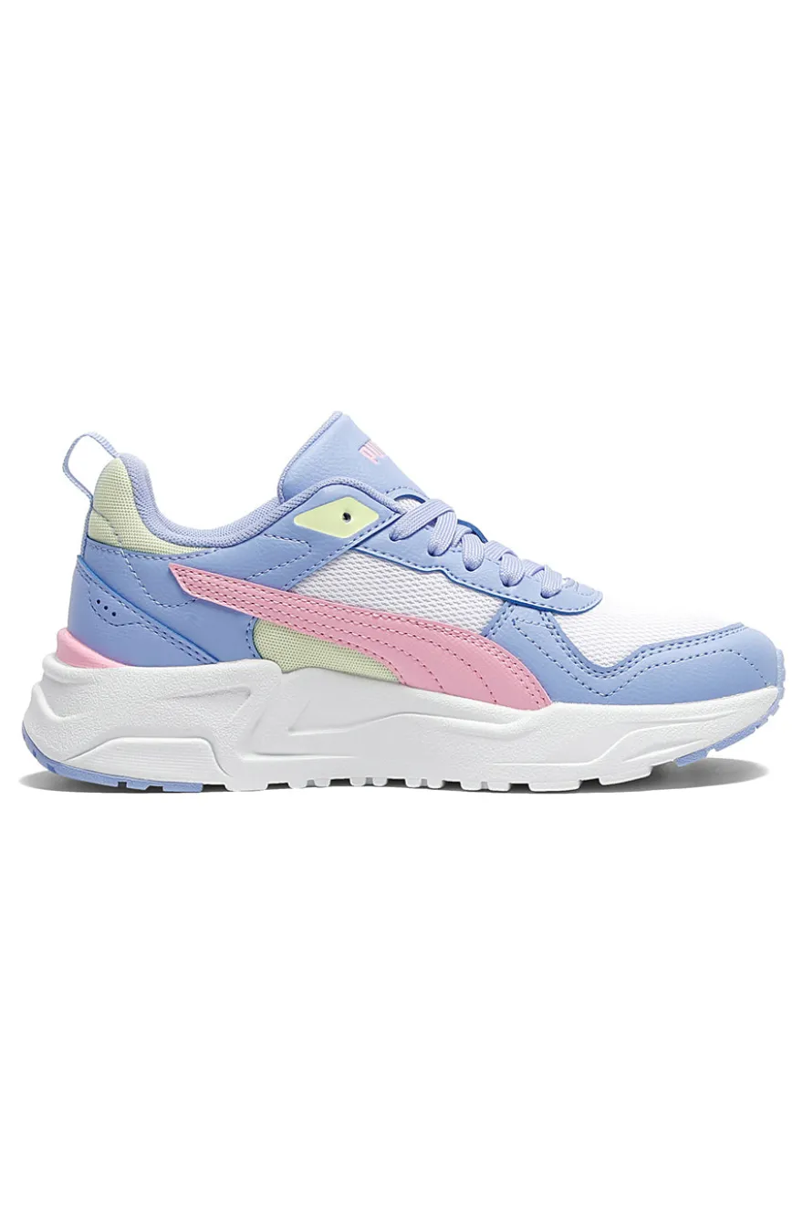 Sneakers azzurre rosa e bianche Puma Trinity 2 Lt Jr