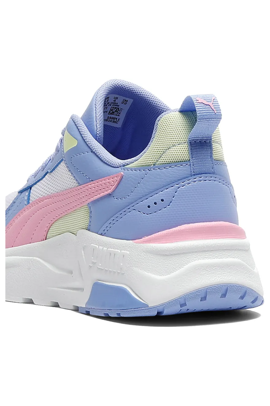 Sneakers azzurre rosa e bianche Puma Trinity 2 Lt Jr