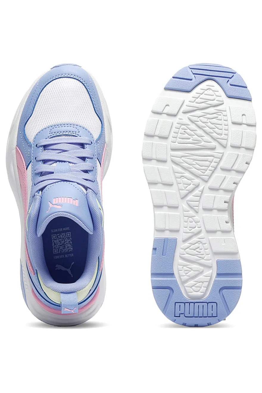 Sneakers azzurre rosa e bianche Puma Trinity 2 Lt Jr