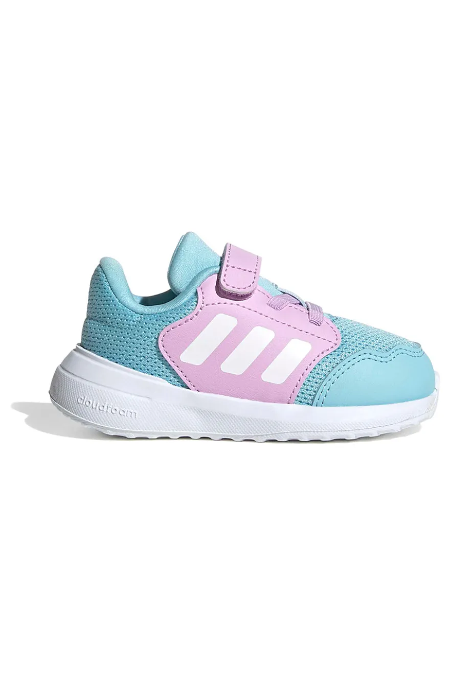 Sneakers Azzurro e lilla con strappo Adidas Tensaur Run 3.0 EL I