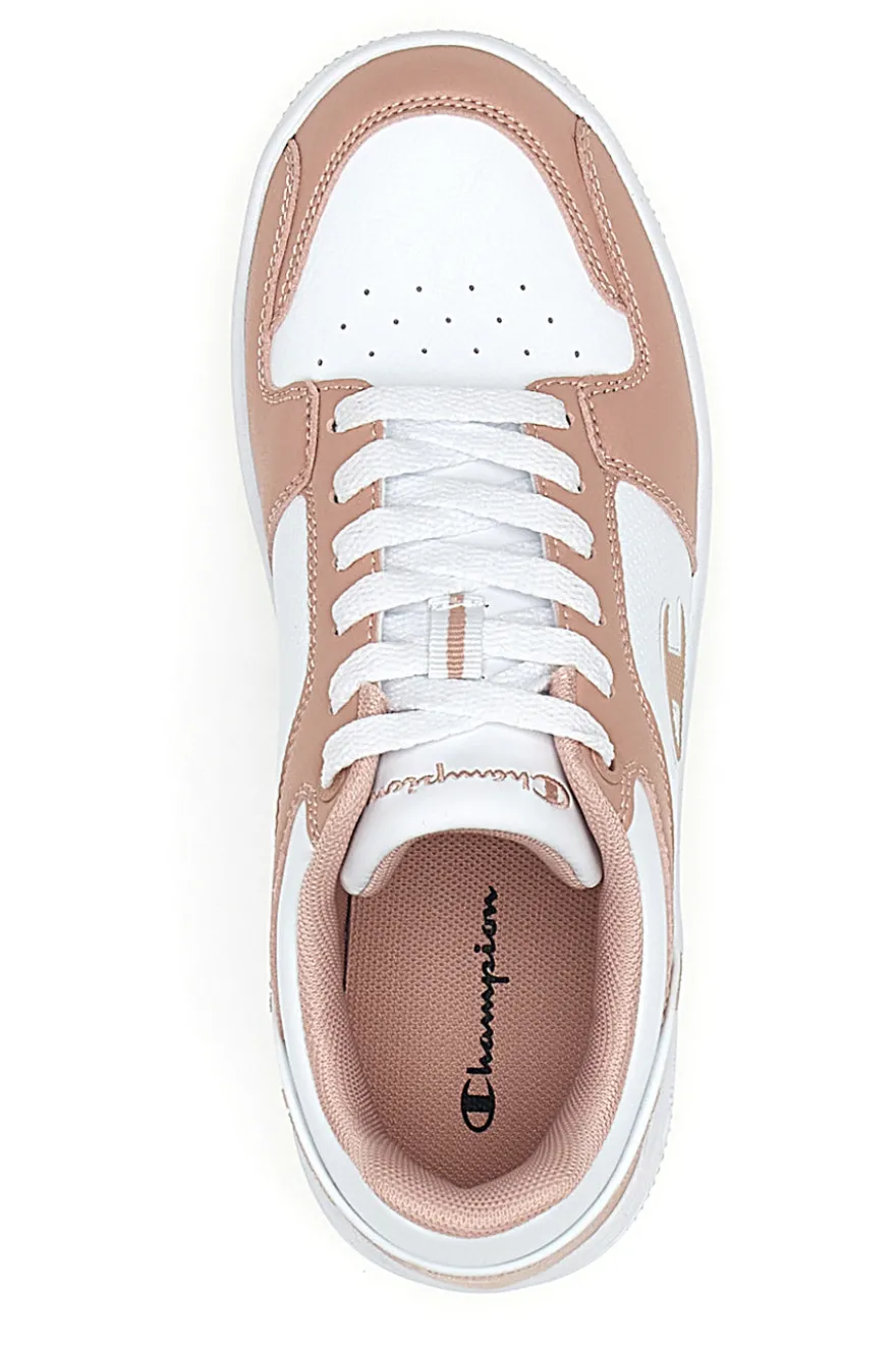 Sneakers Basse Rosa e Bianche Champion Rebound 2.0 Low