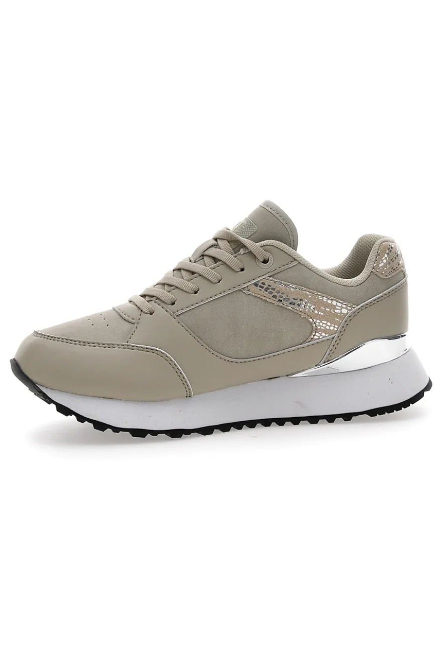 Sneakers Beige Champion RR Champ Plat Low Chromo