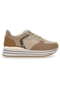 Sneakers Beige Con Dettagli Animalier Cafe' Cost 230