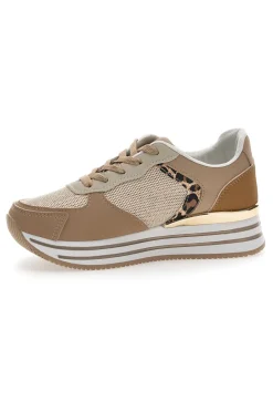 Sneakers Beige Con Dettagli Animalier Cafe' Cost 230