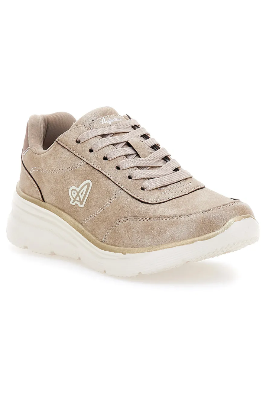 Sneakers Beige Con dettagli Oro Australian AU42W511