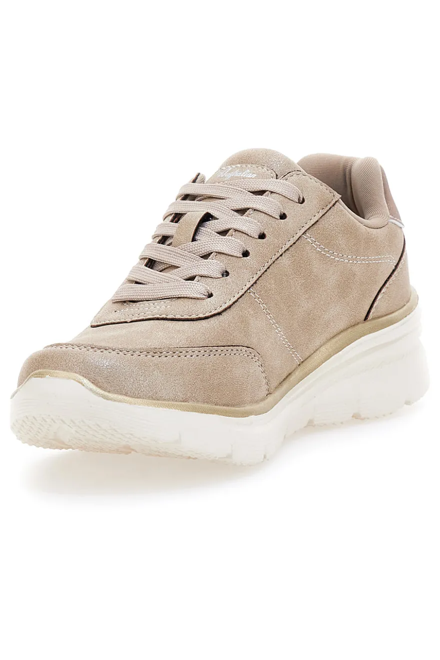 Sneakers Beige Con dettagli Oro Australian AU42W511
