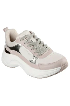 Sneakers beige con dettagli laminati Skechers HAZEL 2 STUNNING YOU