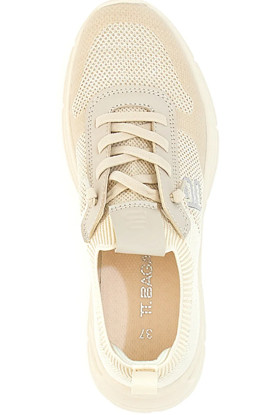 Sneakers Beige con Dettagli Metallici BAGATT 31AR760