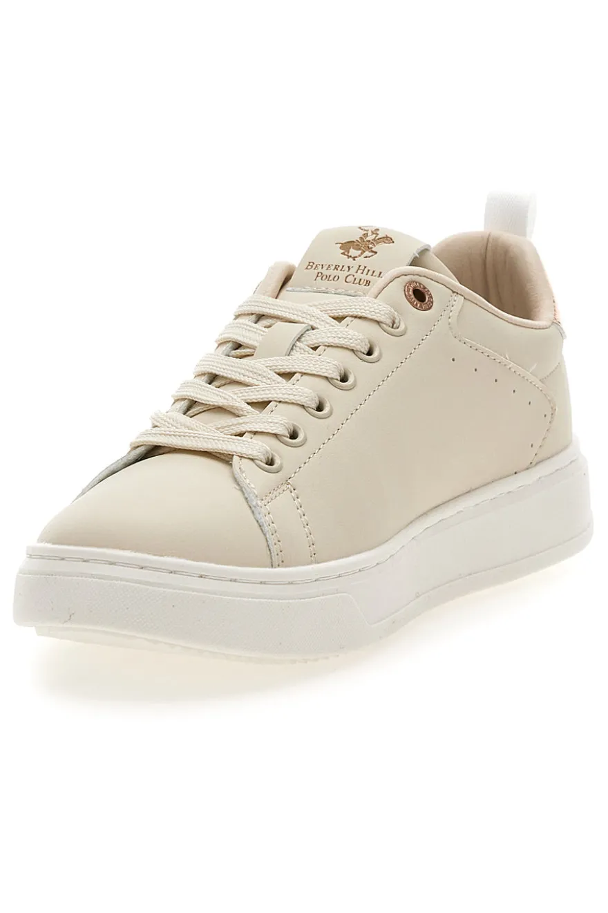 Sneakers beige con dettagli oro Beverly Hills Polo Club HUBY LTX